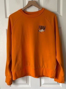 Scotch & Soda Sun Ray Orange Le Soleil À L’Horizon Sweatshirt size medium